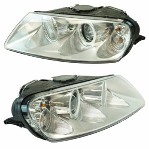 Halogen Headlight Lamp LH RH Pair Set of 2 for 04-07 VW Touareg SUV Truck