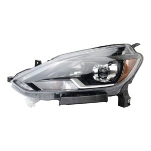 Left Headlight Compatible with 2018-2019 Nissan Sentra