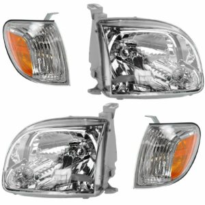 Headlight Parking Light Lamp LH RH 4 Piece Kit for 05-06 Tundra Truck