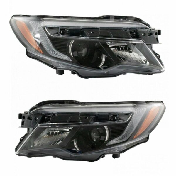 Headlight Lamp Assembly LH RH Kit Pair Compatible with Honda Pilot Ridgeline Pilot Truck SUV