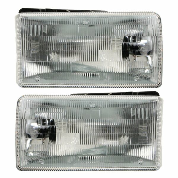 Headlamps Headlights Left & Right Pair Set for 91-96 Dodge Dakota Pickup Truck