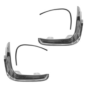 Side Corner Parking Light Trim Chrome Pair Set for 93-97 Ranger Pickup XLT 2WD