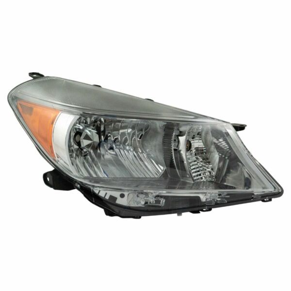 Headlight Headlamp Smoke Trim Passenger RH Side for 12-13 Toyota Yaris Hatchback