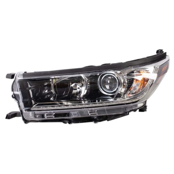 Left Headlight Compatible with 2017-2018 Toyota Highlander