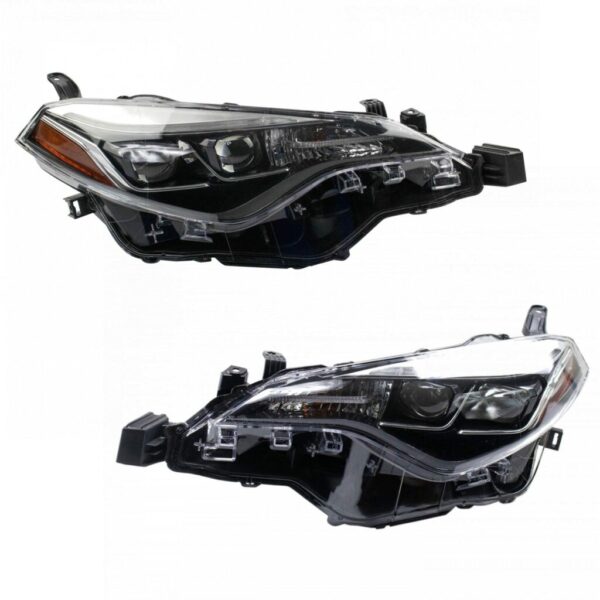 Headlight Set Compatible with 2017-2019 Toyota Corolla