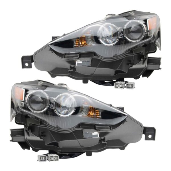 Headlight Set Compatible with 2016 Lexus IS200t 2014-2015 IS250 IS300 2014-2016 IS350