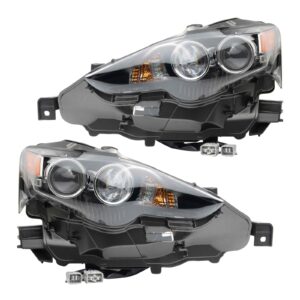 Headlight Set Compatible with 2016 Lexus IS200t 2014-2015 IS250 IS300 2014-2016 IS350