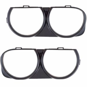 Front Headlight Lamp Bezel Trim LH LF & RH RF Pair Compatible with Dodge Challenger