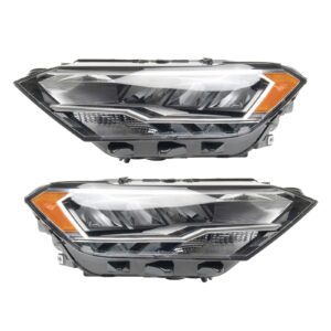 Headlight Set Compatible with 2019-2021 Volkswagen Jetta