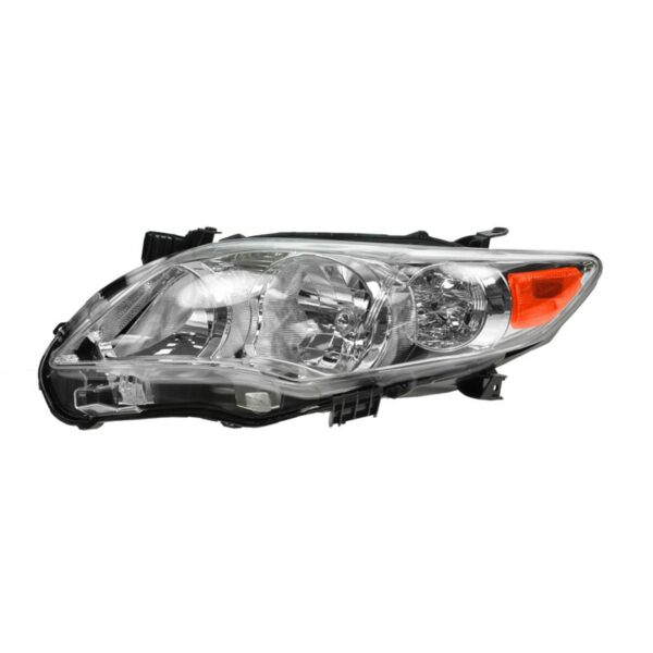 Chrome Housing Headlight Driver Side Left for 11-13 Corolla North America Built