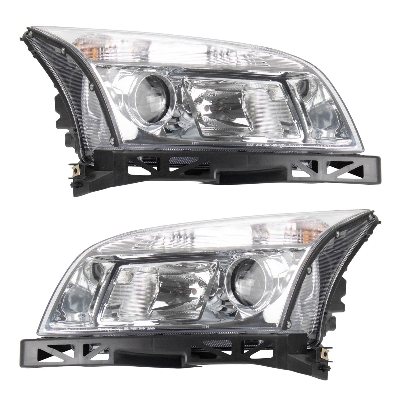 Headlight Lamp Assembly LH RH Kit Pair Set of 2 for Mercury Milan