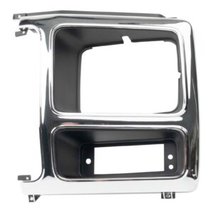 Headlight lamp Bezel Chrome LH Driver Side for 80-86 Ford Bronco F150