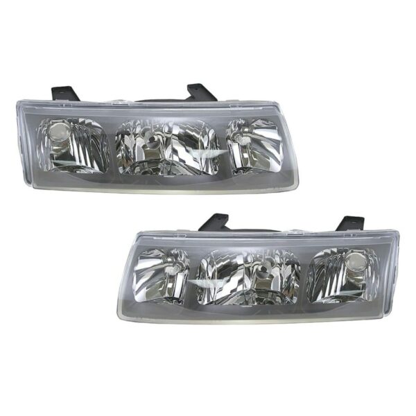 Headlights Headlamps Left & Right Pair Set for 02-04 Saturn Vue
