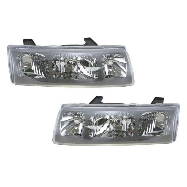 Headlights Headlamps Left & Right Pair Set for 02-04 Saturn Vue