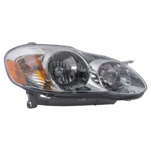 Headlight Headlamp Passenger Side Right RH Compatible with 03-04 Toyota Corolla S
