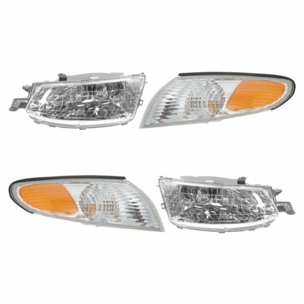 Headlight Headlamp Corner Light Lamp Kit Set of 4 for 99-01 Toyota Solara