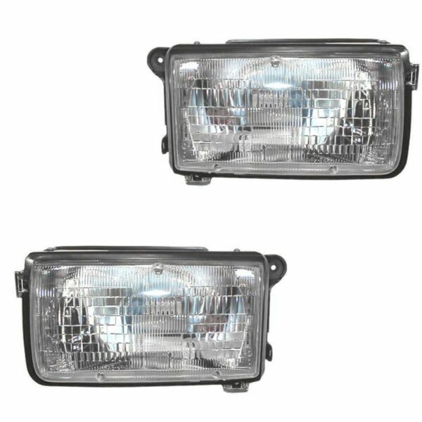 Headlights Headlamps Left & Right Pair Set for Isuzu Rodeo Honda Passport