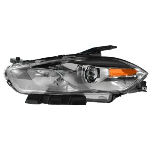 Headlight Headlamp Chrome HID Left Hand Driver Side LH for 13-14 Dodge Dart