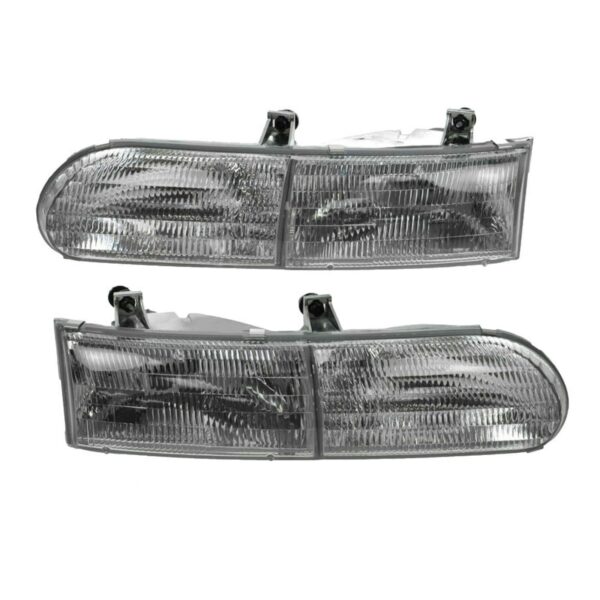 Headlamps Headlights Left LH & Right RH Pair Set for Ford Taurus
