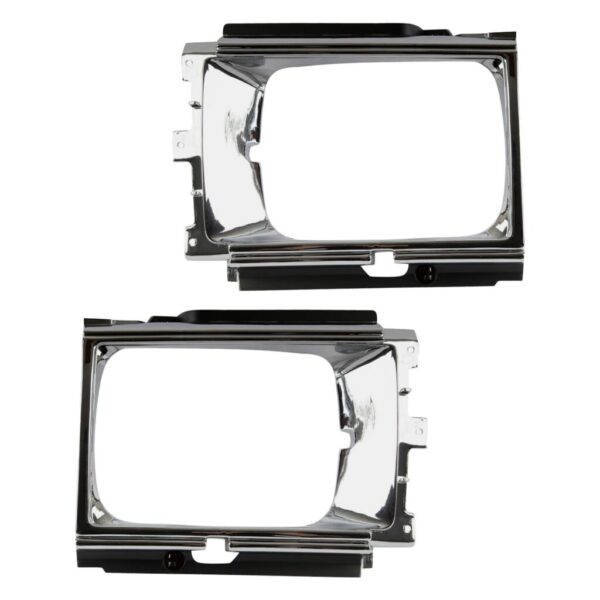 2pc Front Headlight Bezel Set LH & RH Sides for 84-86 Toyota 4Runner Pickup