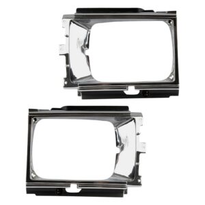 2pc Front Headlight Bezel Set LH & RH Sides for 84-86 Toyota 4Runner Pickup