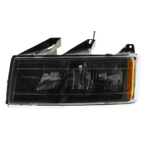 Headlight Headlamp w/ Black Bezel Driver Side Left LH for 04-12 Colorado Canyon