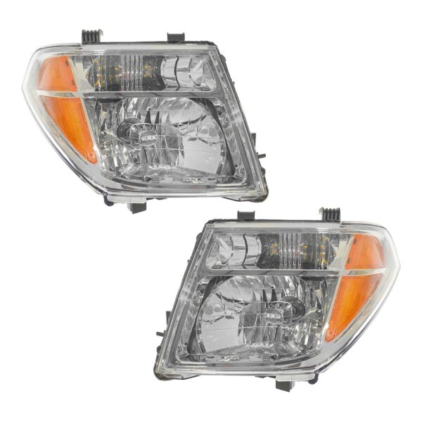 Headlights Headlamps Left & Right Pair Set For Pathfinder Frontier Pickup Truck