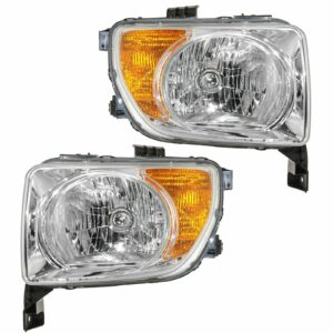 Headlights Headlamps Pair Set LH Left & Right RH for 03-06 Honda Element