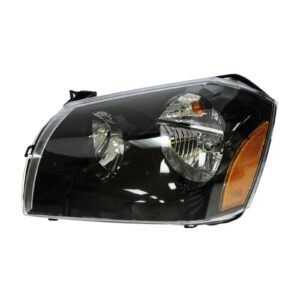 Headlight Headlamp w/ Black Bezel Driver Side Left LH for 05-07 Dodge Magnum