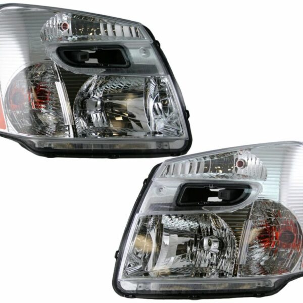 Headlights Headlamps Left & Right Pair Set for 05-09 Chevy Equinox