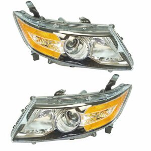 Halogen Headlight Lamp Assembly LH RH Kit Pair Set for Honda Odyssey Van