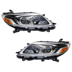 Headlight Set Compatible with 2015-2020 Toyota Sienna