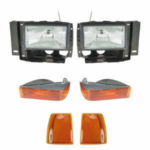 Headlight Parking Light Reflector Kit Set of 6 for Bronco II Explorer Ranger