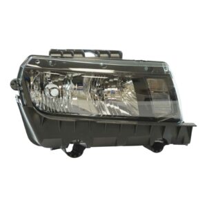Halogen Headlight Lamp Passenger Side RH RF Compatible With 14-15 Chevrolet Camaro