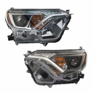 Headlight Set Compatible with 16-18 Toyota