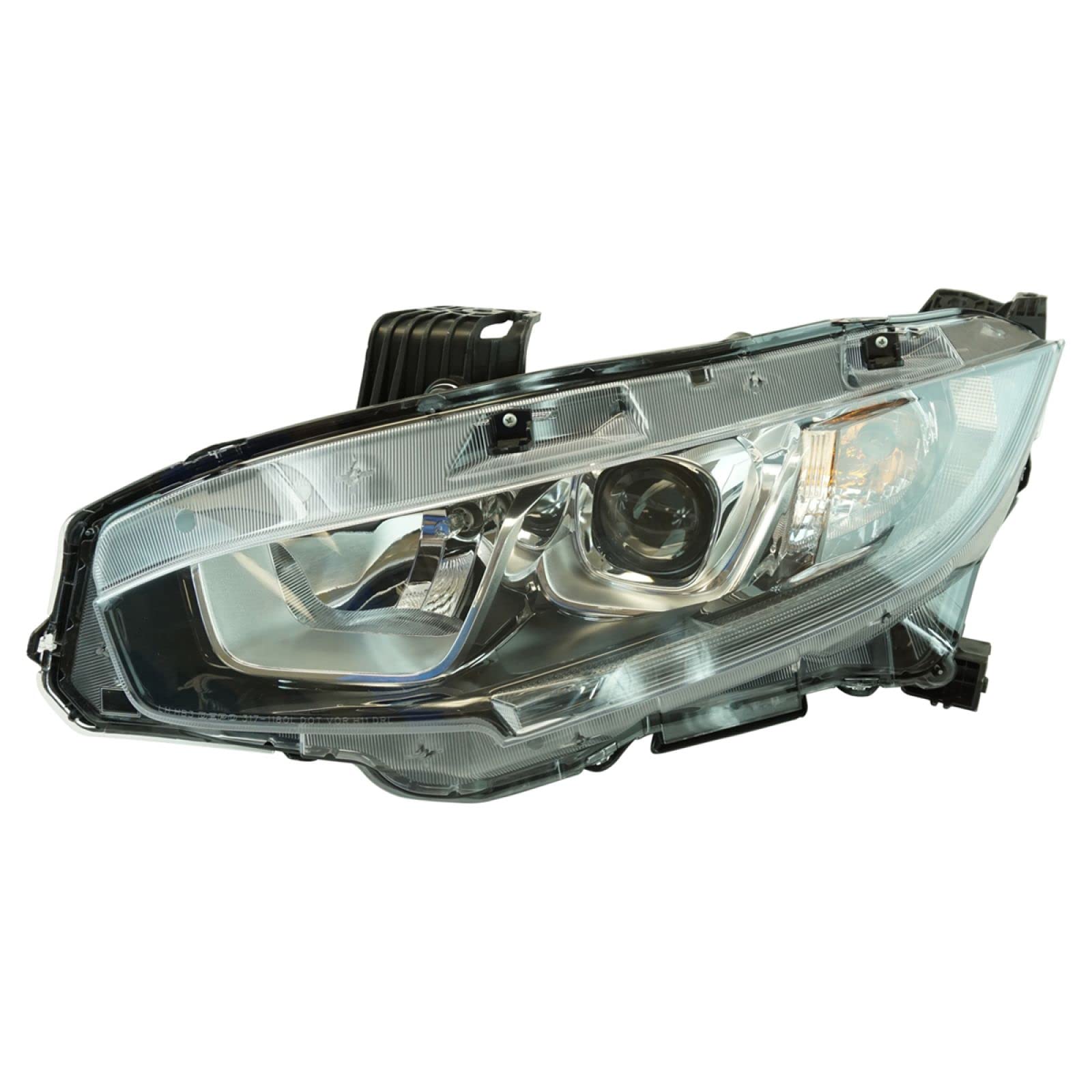 Halogen Headlight Lamp LH LF Driver Side Compatible With Honda Civic