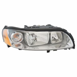 Halogen Headlight Headlamp Passenger Side RH RF Compatible with 05-07 Volvo V70 XC70