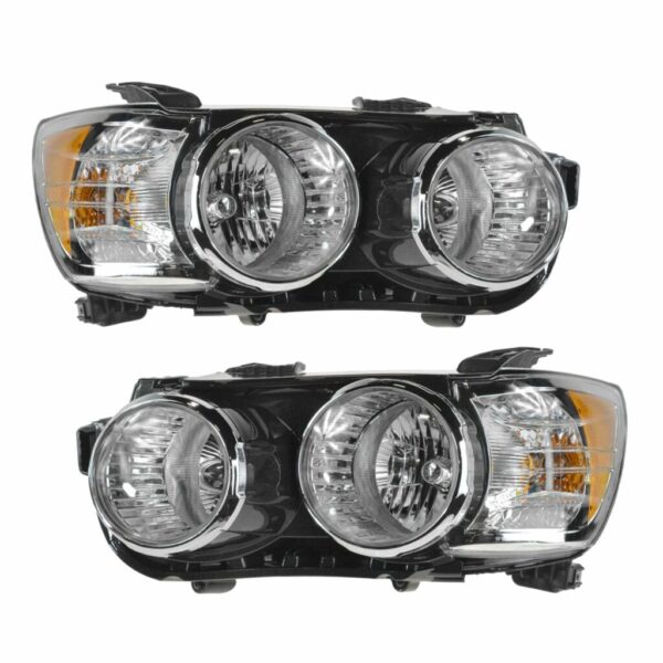 Headlight Headlamp Light Lamp LH RH Driver Passenger Pair for 12-14 Chevy Sonic