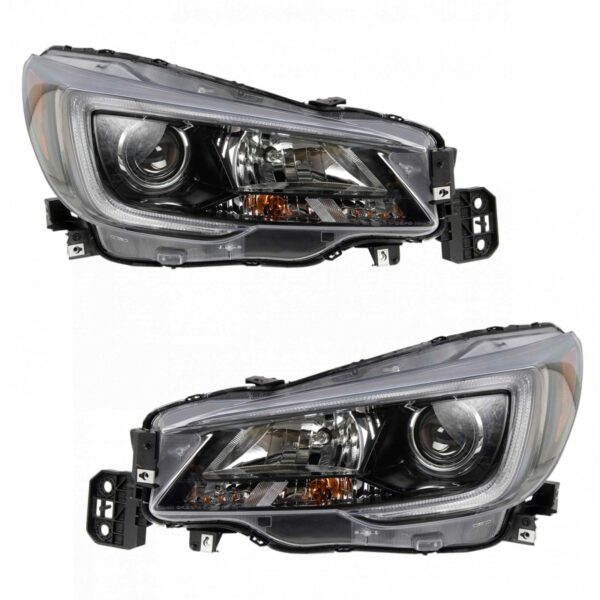 Headlight Set Compatible with 2018-2019 Subaru Legacy Outback