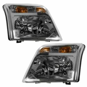 Headlight Headlamp Pair Set for 10-13 Ford Transit Connect