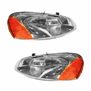 Headlights Headlamps Left & Right Pair Set for Chrysler Sebring Dodge Stratus