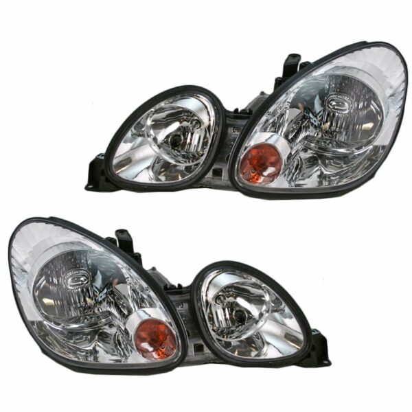 Headlights Headlamps Left & Right Pair Set for Lexus GS300 GS400 GS430