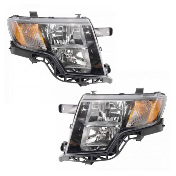 Headlight Set Compatible with 2009-2010 Ford Edge