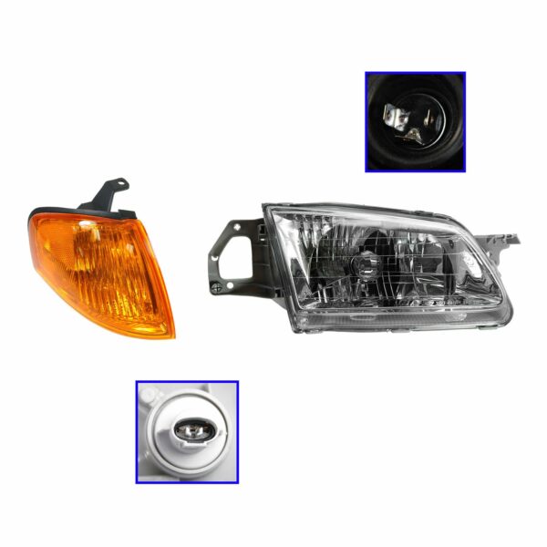 Headlight Lamp Corner Turn Signal RH Passenger Side for 99-00 Mazda Protege