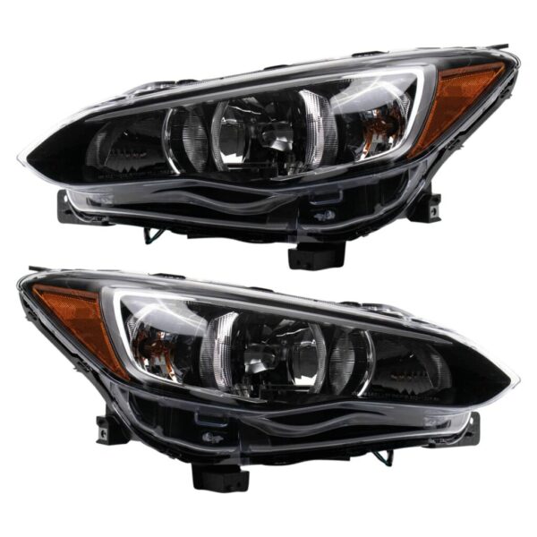 Halogen Headlights Set Compatible with 2018-2021 Subaru Crosstrek