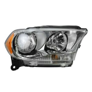 Chrome Bezel Halogen Headlight Headlamp Passenger Right RH for 11-13 Durango