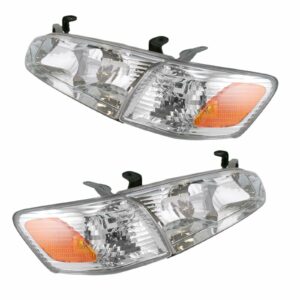 Headlight Headlamp Corner Light Lamp Kit Set of 4 for 00-01 Toyota Camry