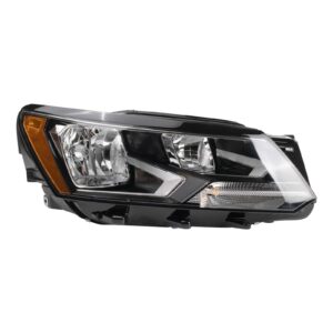 Right Headlight Compatible with 2016-2018 Volkswagen Passat