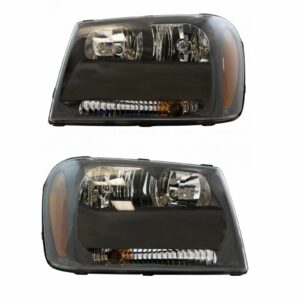 Headlights Headlamps LH & RH Pair Set for 06-09 Chevy Trailblazer