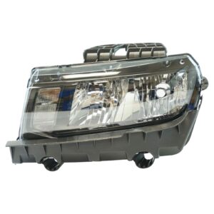 Halogen Headlight Lamp Driver Side LH LF Compatible With 14-15 Chevrolet Camaro